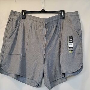 Athletic Works Women's Gray Athletic Shorts Size-1X